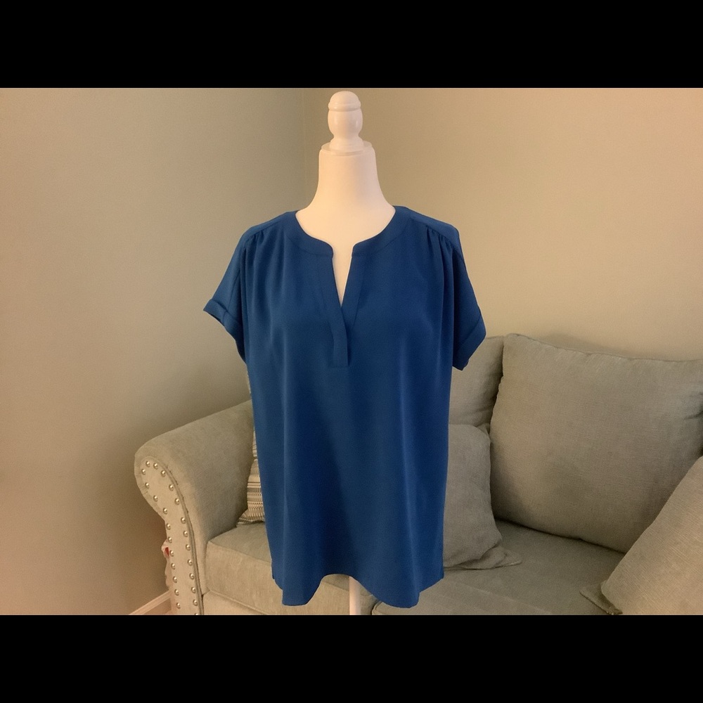 J.Jill Wearever Cuffed Sleeve top